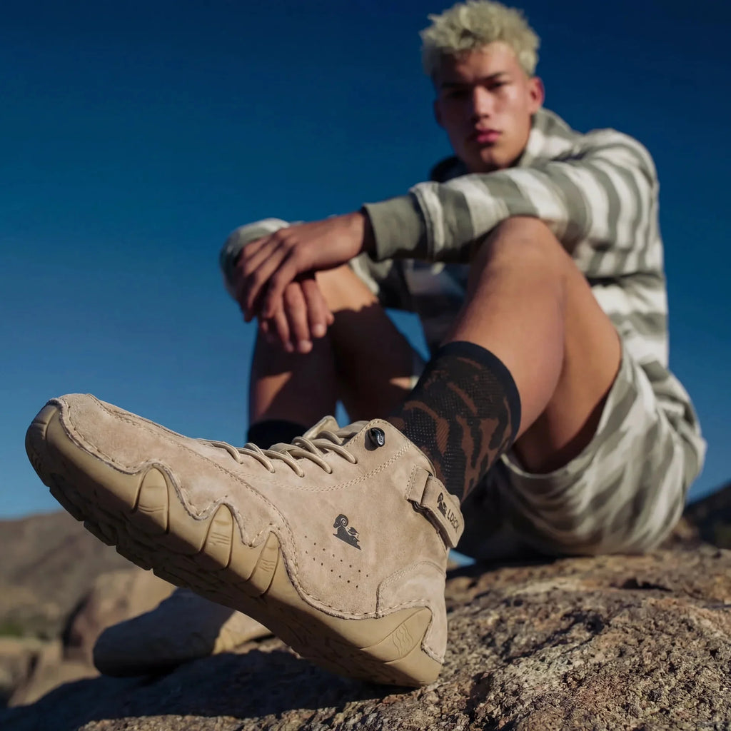 Chaussures Orthopédiques Respirantes en Cuir Vegan Semelle Plateforme Confort