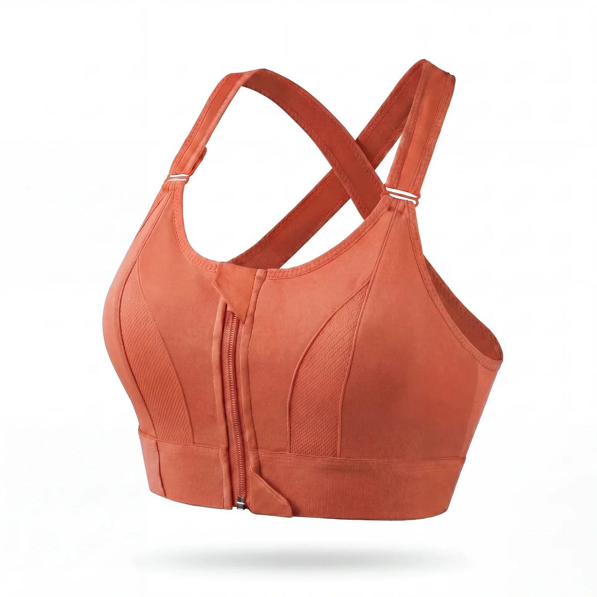 Soutien-Gorge Sportif Antichoc Zippé Confort Respirant Bande Renforcée